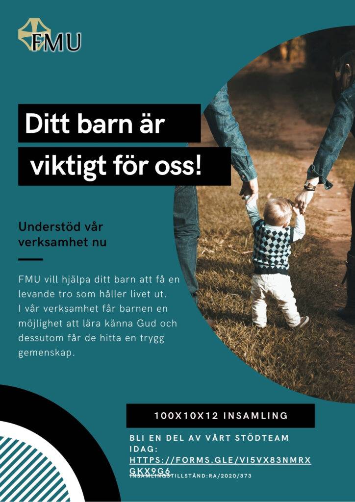 Bild där det står "Ditt barn är viktigt för oss"